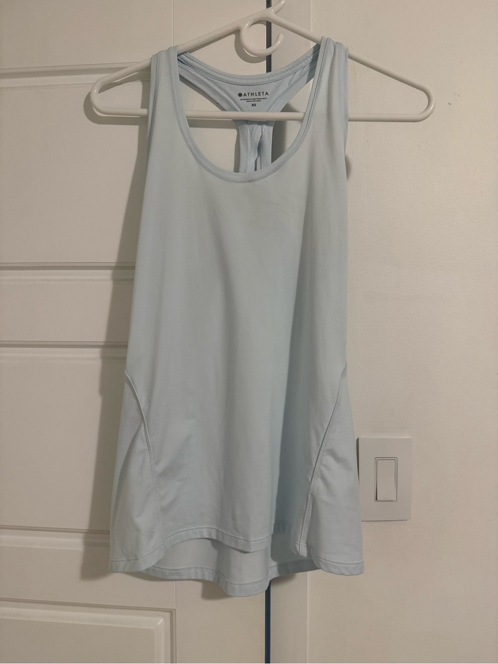 Athleta Pale Blue Twist-Back Tank